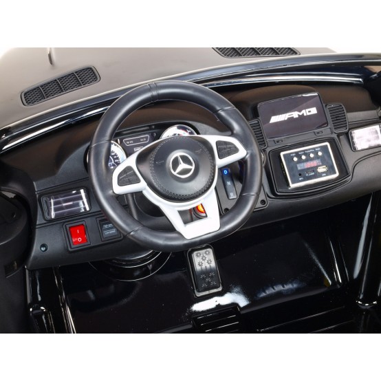 Dvoumístný Mercedes-Benz GLS63 4x4 s 2.4G dálkovým ovládáním a náhonem všech kol, ČERNÉ LAKOVÁNÍ 